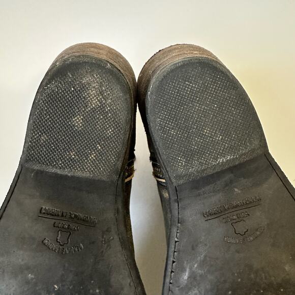 LIBERTY BLACK Western Boots Brown Leather Distressed Cowgirl Booties - Picture 11 of 12